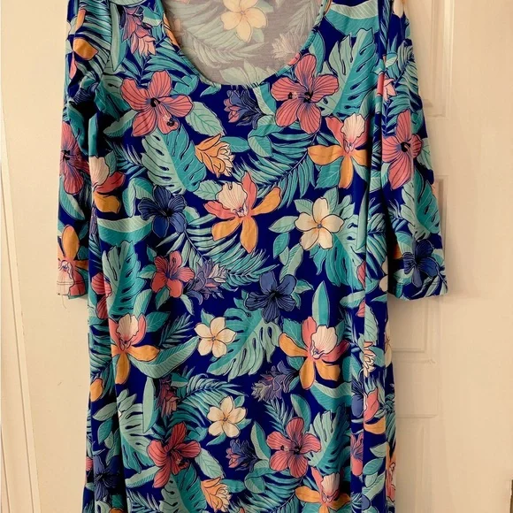 Tori Richard Hawaii Dress and Sarong Size Large - Picture 2 of 3